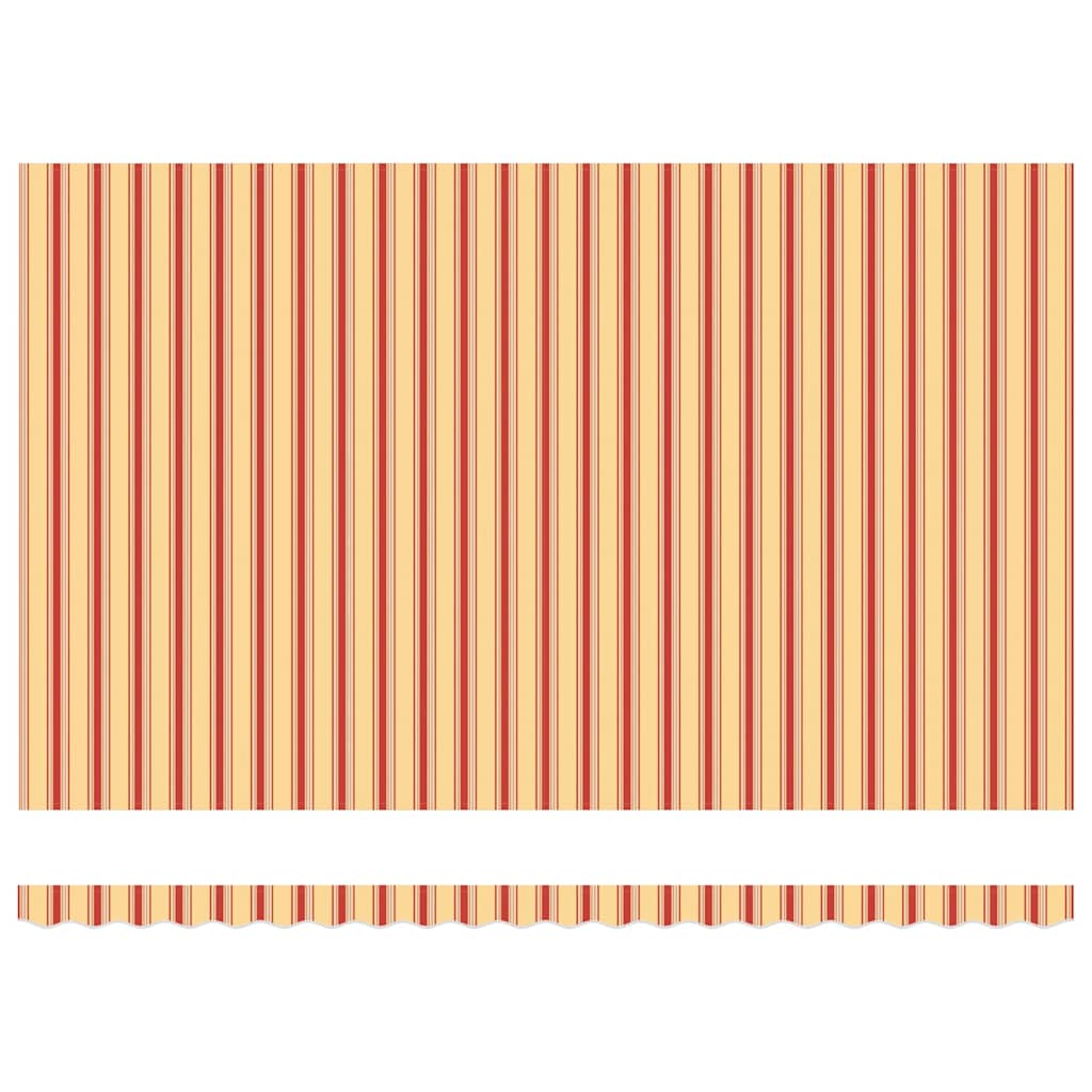 vidaXL Retractable Awning Retractable Yellow and Orange 500 x 350 cm