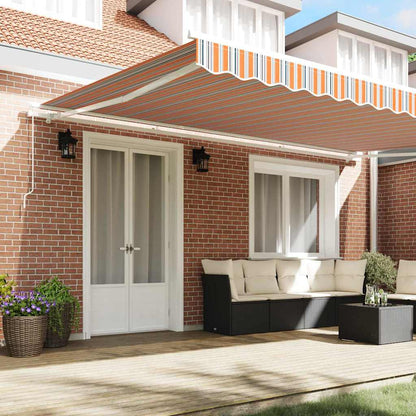 vidaXL Retractable Awning Multicolour 500 x 350 cm