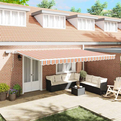 vidaXL Retractable Awning Multicolour 500 x 350 cm