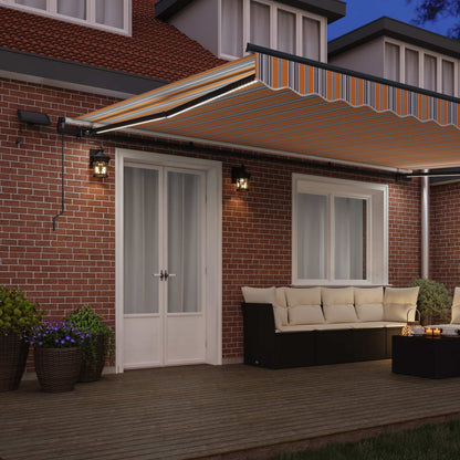 vidaXL Retractable Awning Multicolour 500 x 350 cm