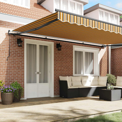 vidaXL Retractable Awning Multicolour 500 x 350 cm