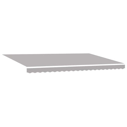 vidaXL Retractable Awning Light Grey 500 x 350 cm Fabric and Aluminium