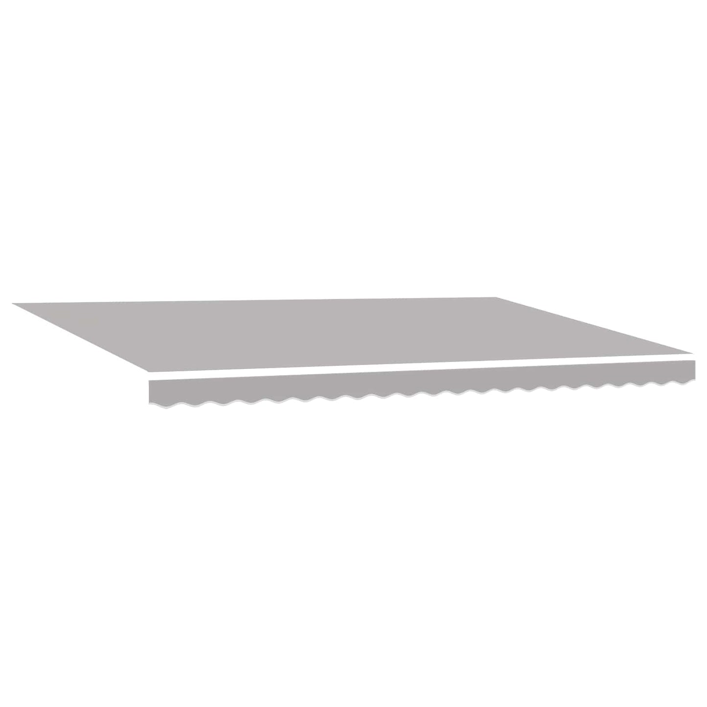 vidaXL Retractable Awning Light Grey 500 x 350 cm Fabric and Aluminium