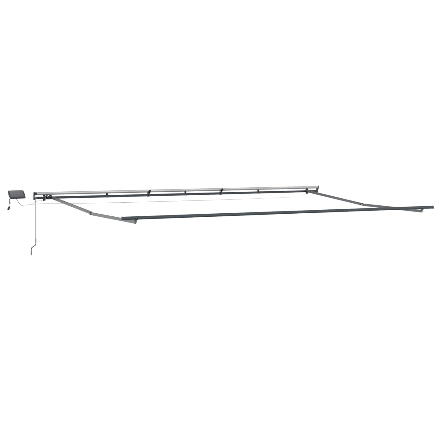vidaXL Retractable Awning Orange and brown 600 x 300 cm Fabric
