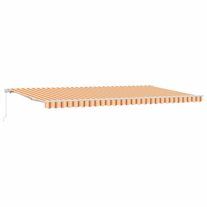 vidaXL Retractable Awning Yellow and Orange 600 x 300 cm
