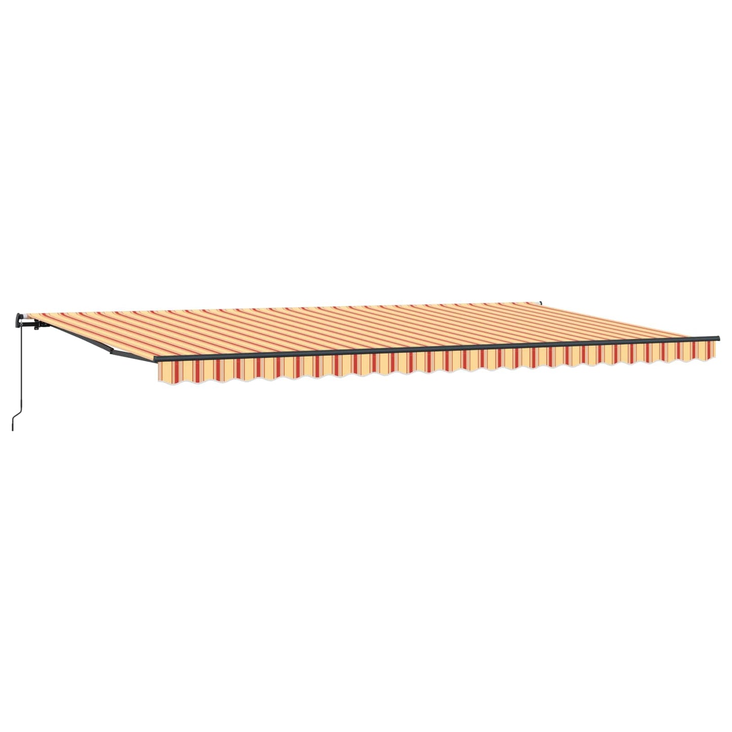 vidaXL Retractable Awning Yellow and Orange 600 x 300 cm