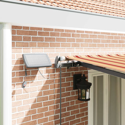 vidaXL Retractable Awning Yellow and Orange 600 x 300 cm