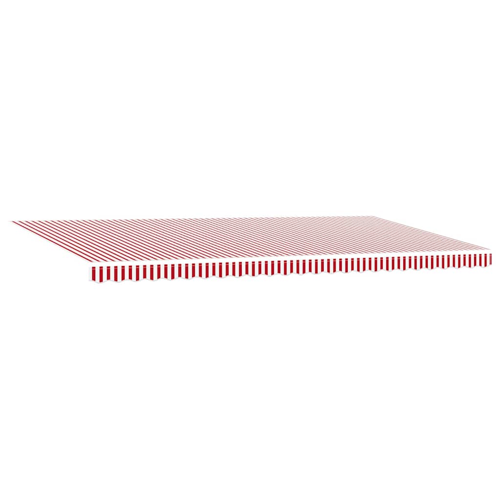 vidaXL Retractable Awning Red and White 600 x 300 cm