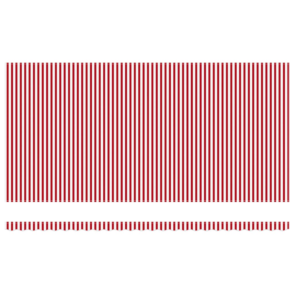 vidaXL Retractable Awning Red and White 600 x 300 cm