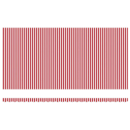 vidaXL Retractable Awning Red and White 600 x 300 cm