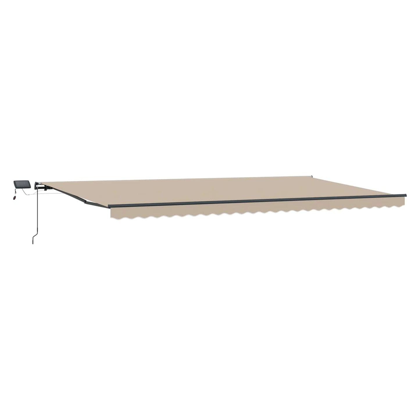 vidaXL Retractable Awning Beige 600 x 300 cm Fabric and Aluminium
