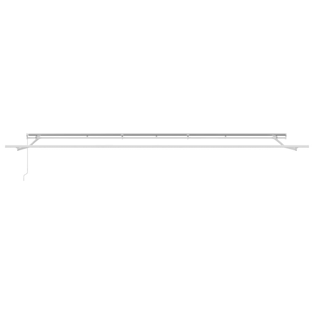 vidaXL Retractable Awning White 600 x 300 cm Polyester and Metal