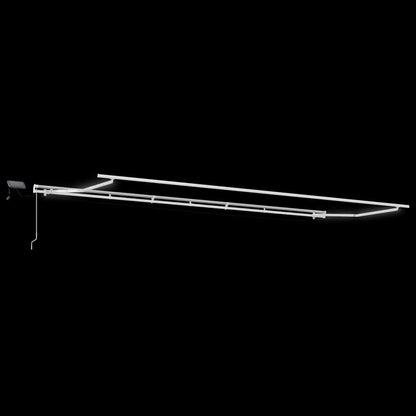 vidaXL Retractable Awning with Manual White 600 x 300 cm Fabric