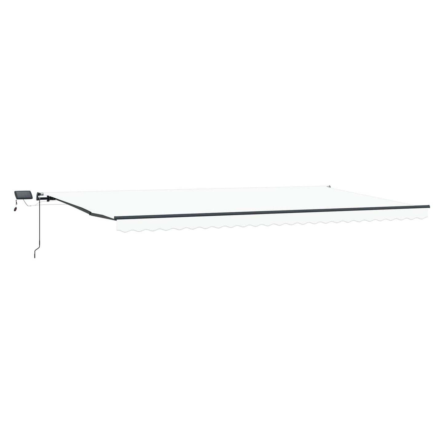 vidaXL Retractable Awning White 600 x 300 cm Fabric and Aluminium