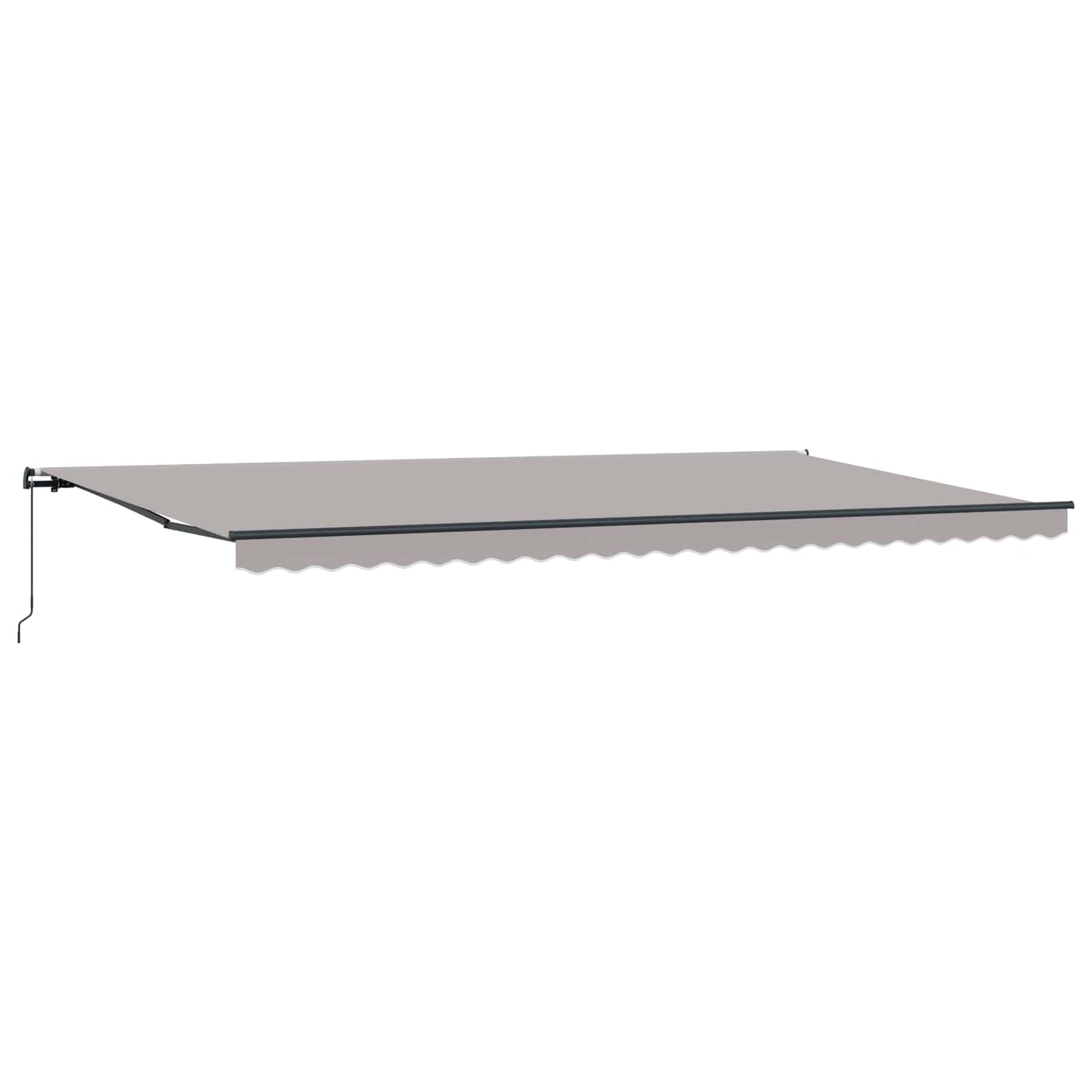 vidaXL Retractable Awning Light Grey 600 x 300 cm