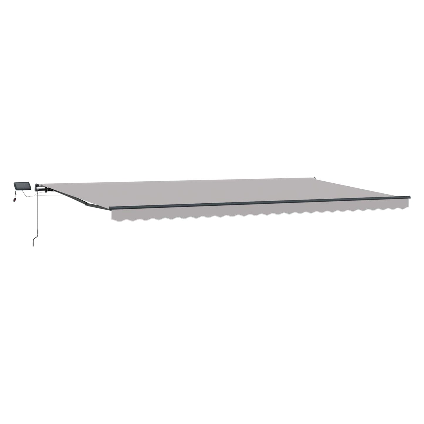 vidaXL Retractable Awning Light Grey 600 x 300 cm Fabric and Aluminium