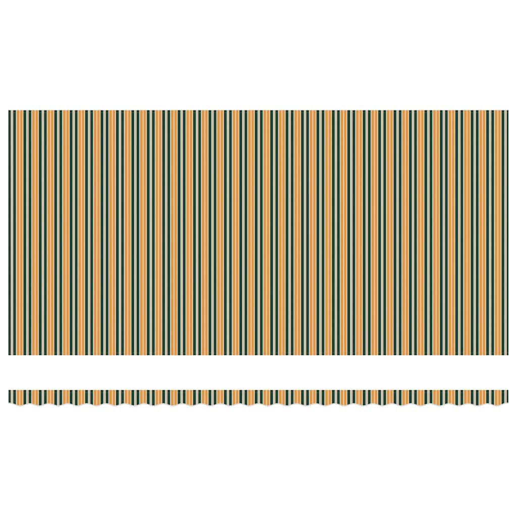vidaXL Retractable Awning Green and yellow 600 x 300 cm