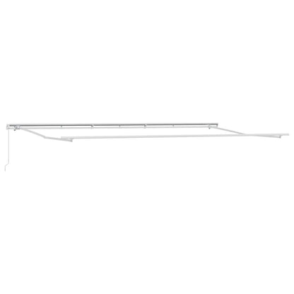 vidaXL Retractable Awning Manual Orange and Brown 600 x 350 cm