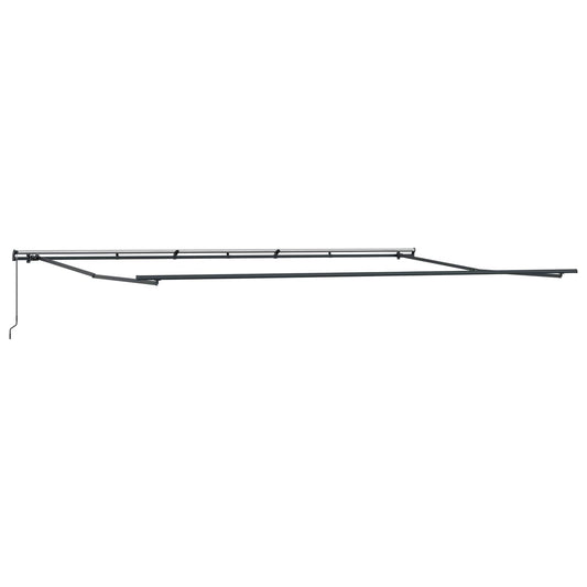 vidaXL Retractable Awning Orange and brown 600 x 350 cm