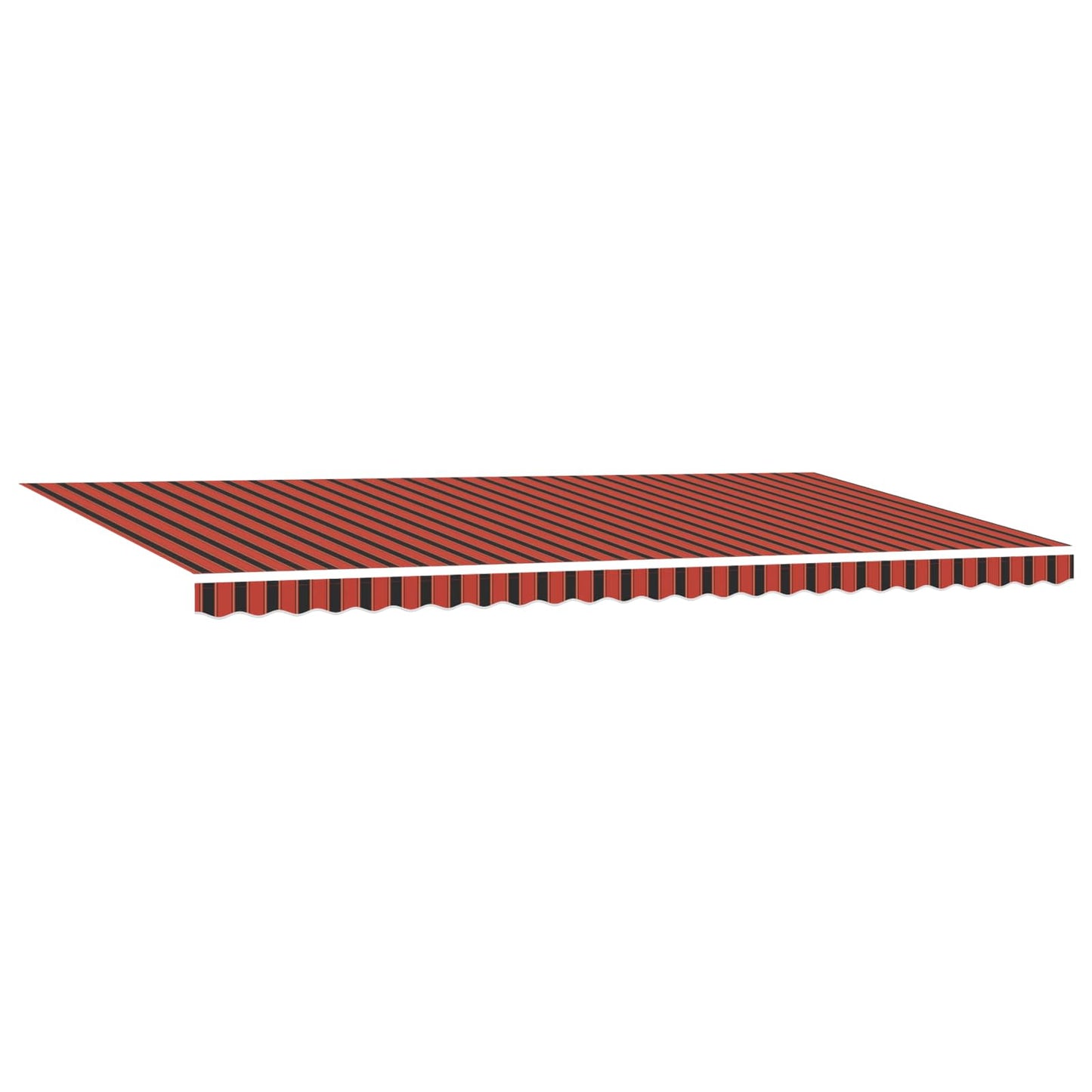 vidaXL Retractable Awning Orange and brown 600 x 350 cm Fabric