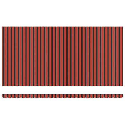 vidaXL Retractable Awning Orange and brown 600 x 350 cm Fabric