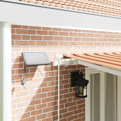 vidaXL Retractable Awning Yellow and Orange 600 x 350 cm