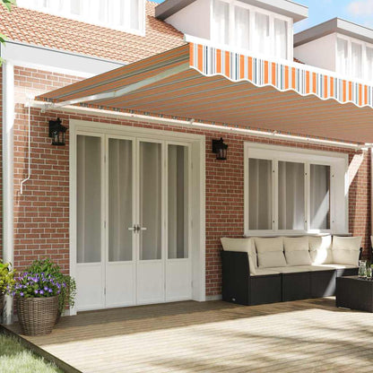 vidaXL Retractable Awning Multicolour 600 x 350 cm