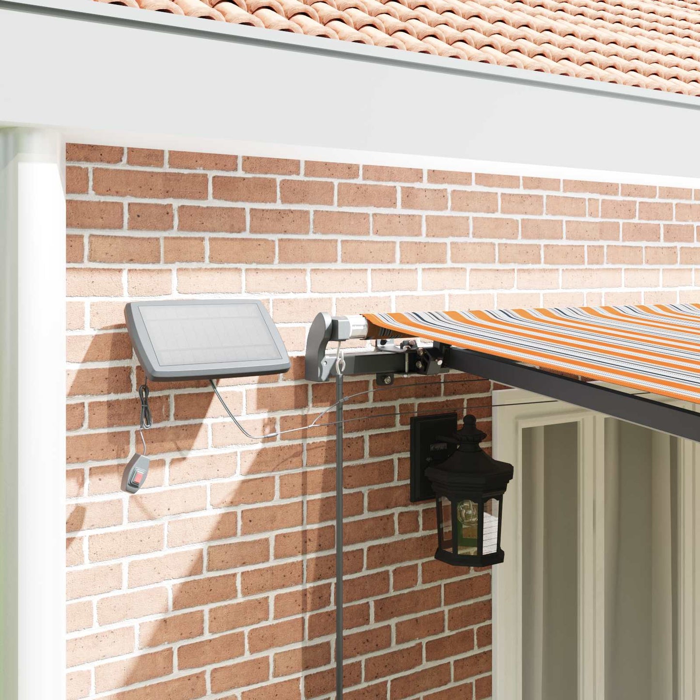 vidaXL Retractable Awning Multicolour 600 x 350 cm
