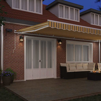 vidaXL Retractable Awning Multicolour 600 x 350 cm