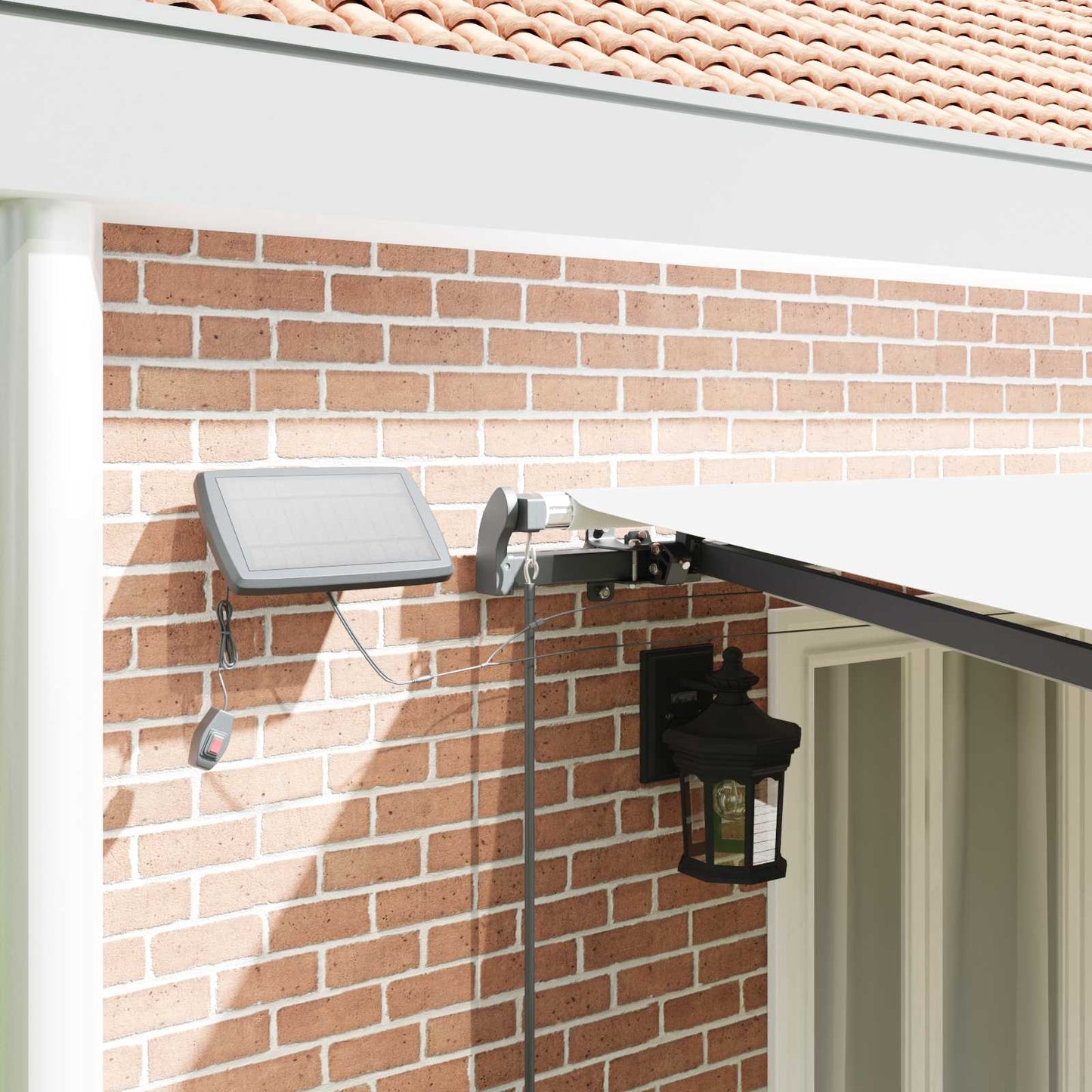 vidaXL Retractable Awning White 600 x 350 cm Fabric and Aluminium