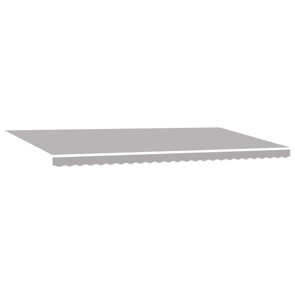 vidaXL Retractable Awning Retractable Manual Light Grey 600 x 350 cm