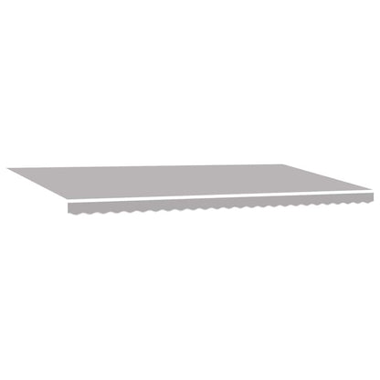 vidaXL Retractable Awning Retractable Manual Light Grey 600 x 350 cm