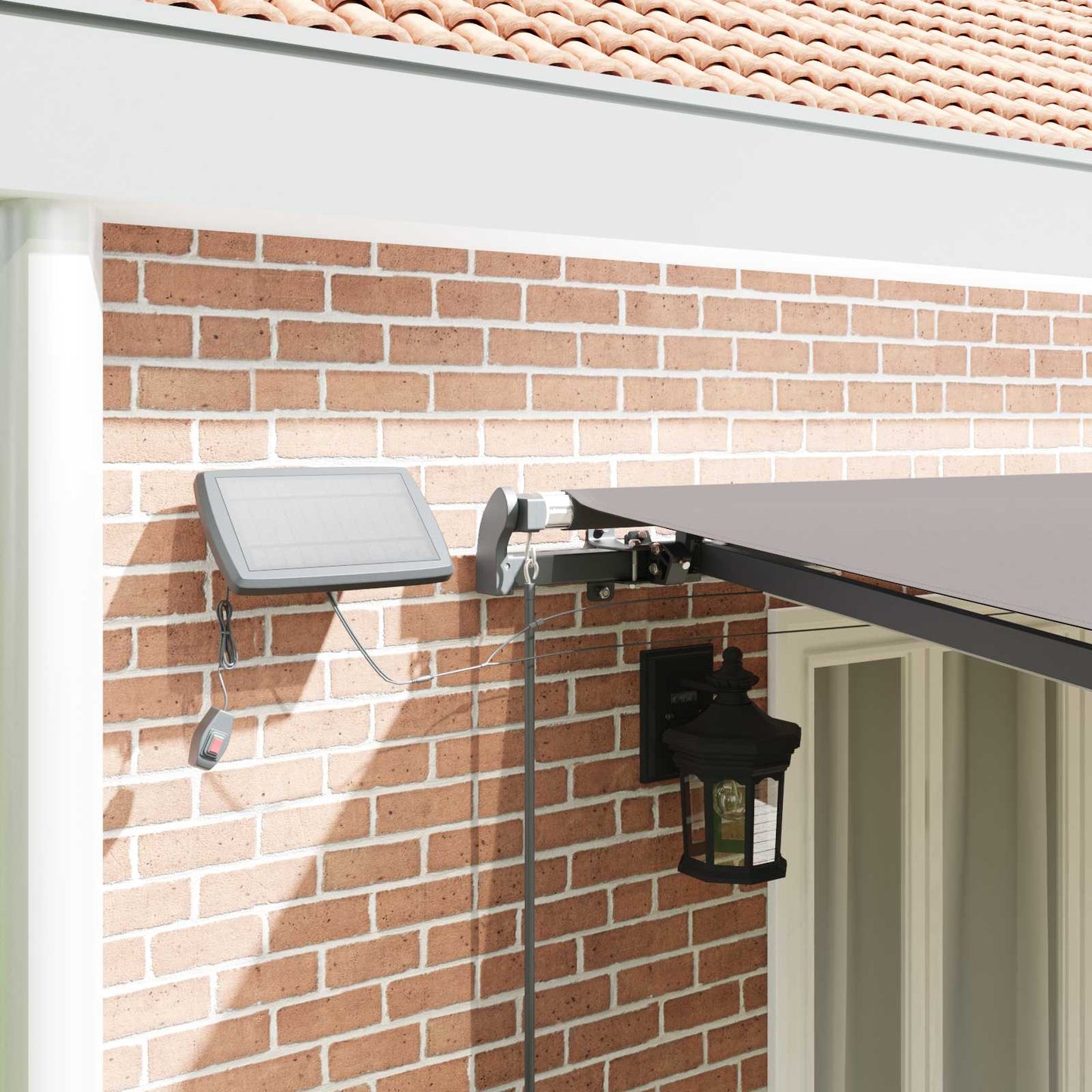 vidaXL Retractable Awning Light Grey 600 x 350 cm Fabric and Aluminium