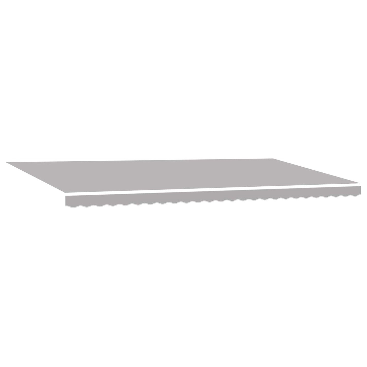 vidaXL Retractable Awning Light Grey 600 x 350 cm Fabric and Aluminium