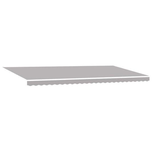 vidaXL Retractable Awning Light Grey 600 x 350 cm Fabric and Aluminium