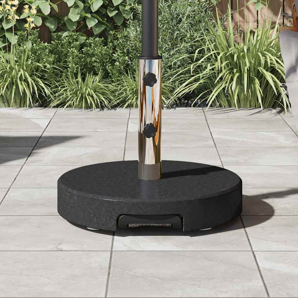 vidaXL Parasol Base Black Ø 45 x 37.5 cm Granite