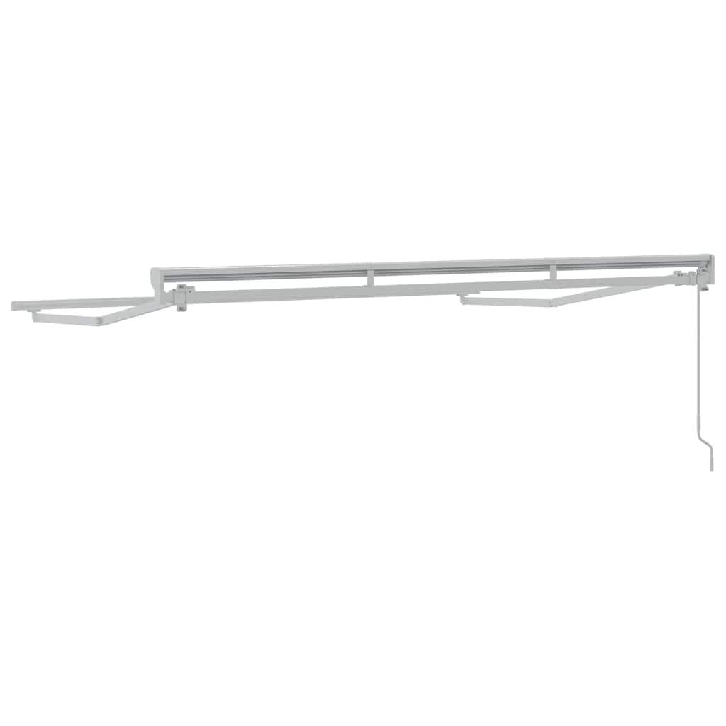 vidaXL Awning Frame Manual Adjustable White 3 x 2 m Steel