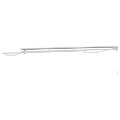 vidaXL Awning Frame Manual Adjustable White 4 x 2 m Steel