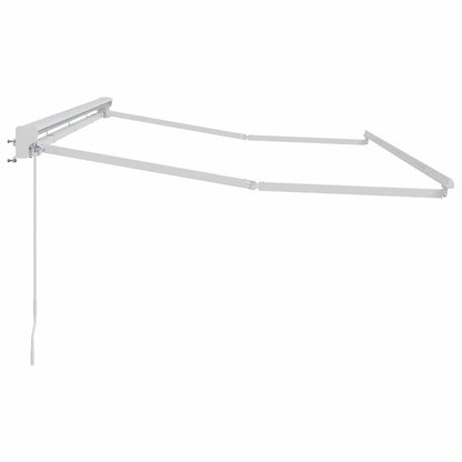 vidaXL Awning Frame Manual Adjustable White 4 x 2 m Steel