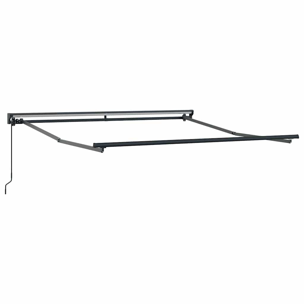 vidaXL Awning Frame Manual Adjustable Anthracite 3 x 2.5 m Steel