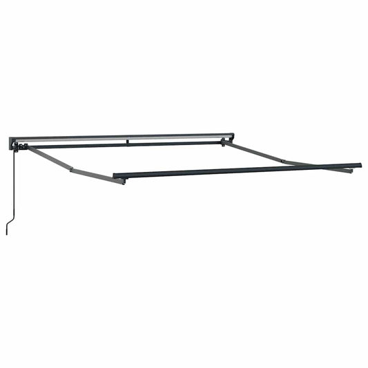 vidaXL Awning Frame Manual Adjustable Anthracite 3 x 2.5 m Steel
