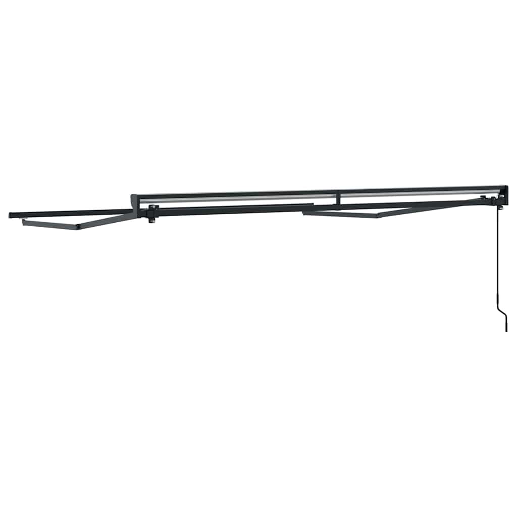 vidaXL Awning Frame Manual Adjustable Anthracite 3 x 2.5 m Steel