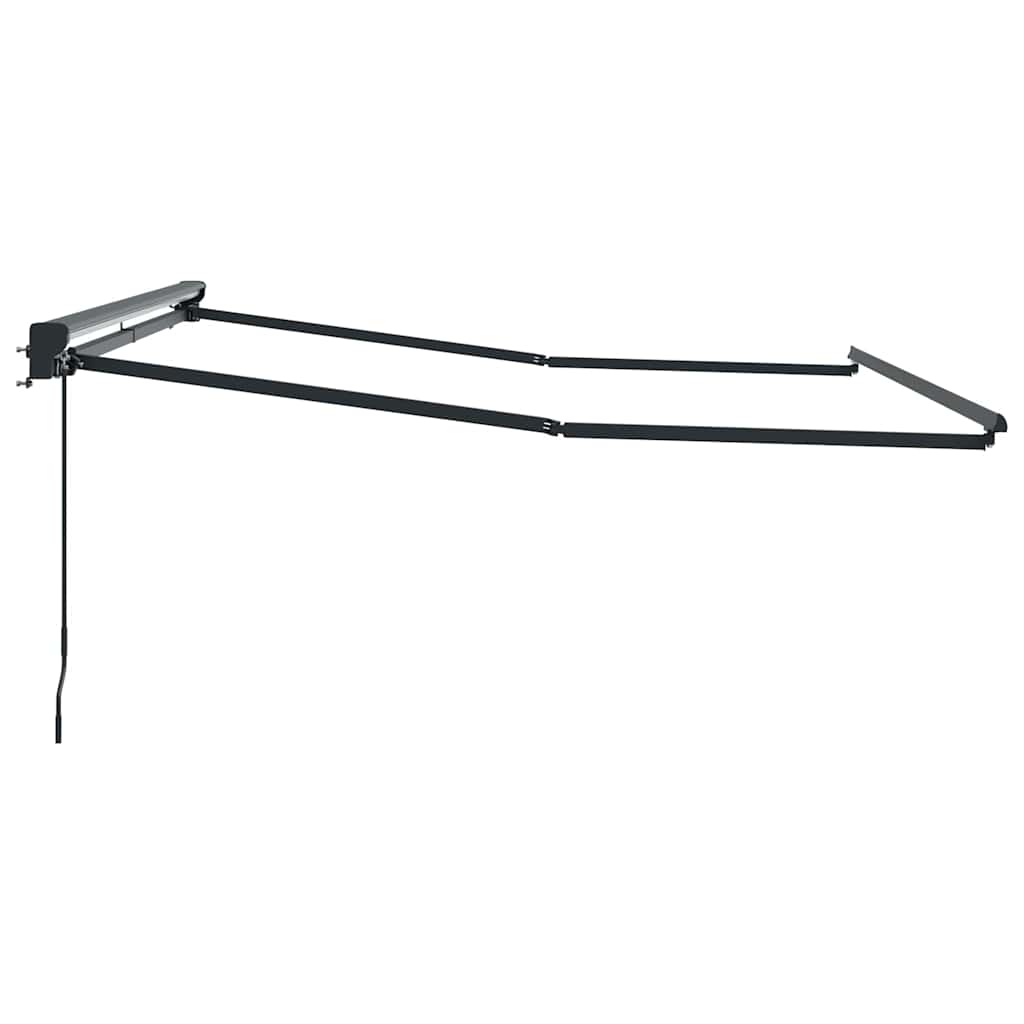 vidaXL Awning Frame Manual Adjustable Anthracite 3 x 2.5 m Steel