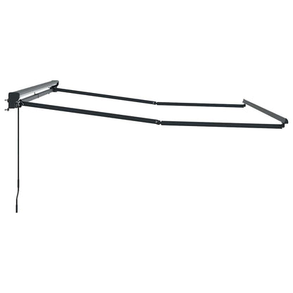 vidaXL Awning Frame Manual Adjustable Anthracite 3 x 2.5 m Steel