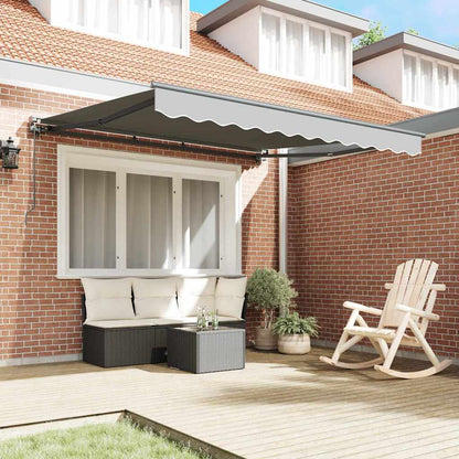 vidaXL Awning Frame Manual Adjustable Anthracite 3.5 x 2.5 m Steel