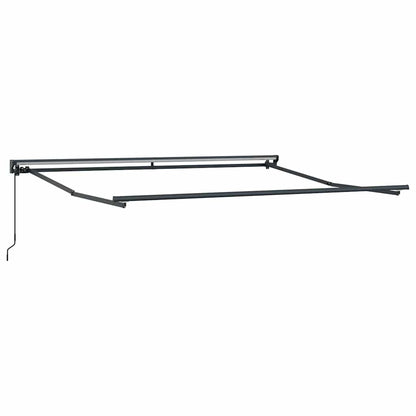 vidaXL Awning Frame Manual Adjustable Anthracite 3.5 x 2.5 m Steel