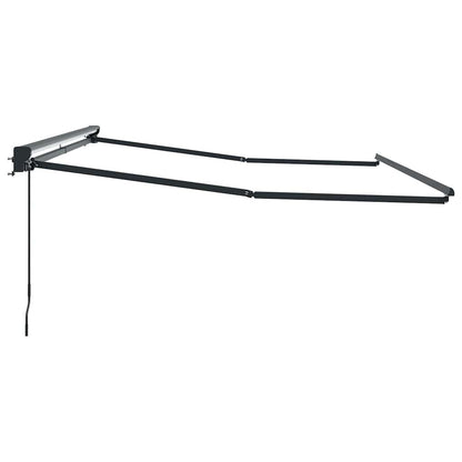 vidaXL Awning Frame Manual Adjustable Anthracite 3.5 x 2.5 m Steel