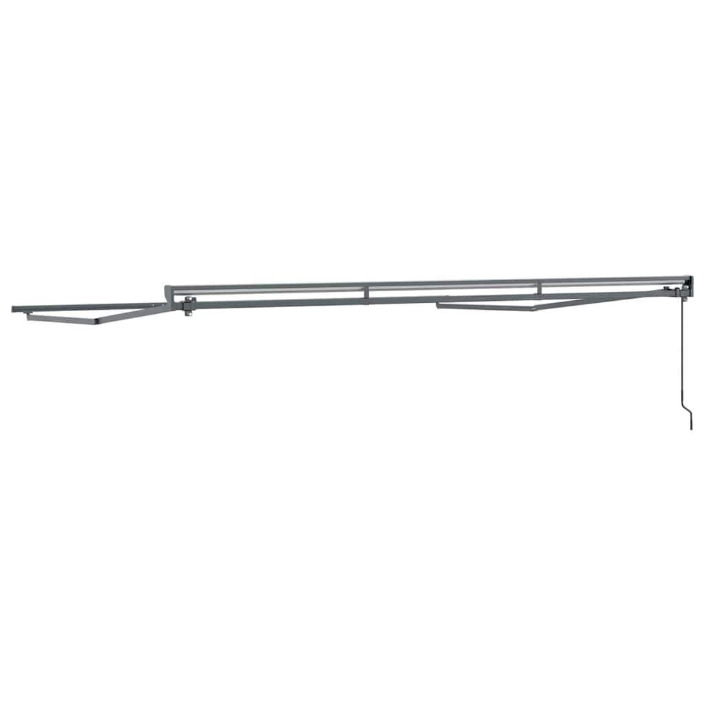 vidaXL Awning Frame Manual Adjustable Anthracite 4 x 3 m Steel