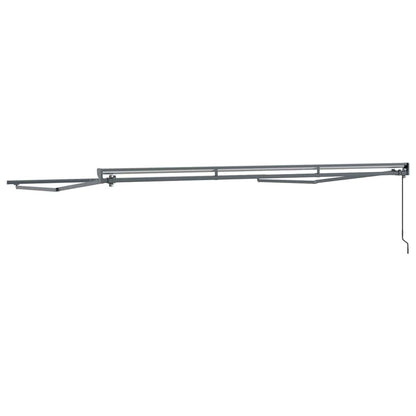 vidaXL Awning Frame Manual Adjustable Anthracite 4 x 3 m Steel
