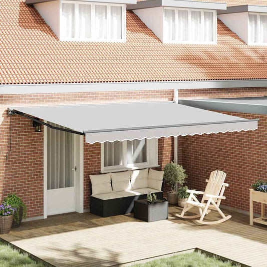 vidaXL Awning Frame Manual Adjustable Anthracite 4.5 x 3 m Steel